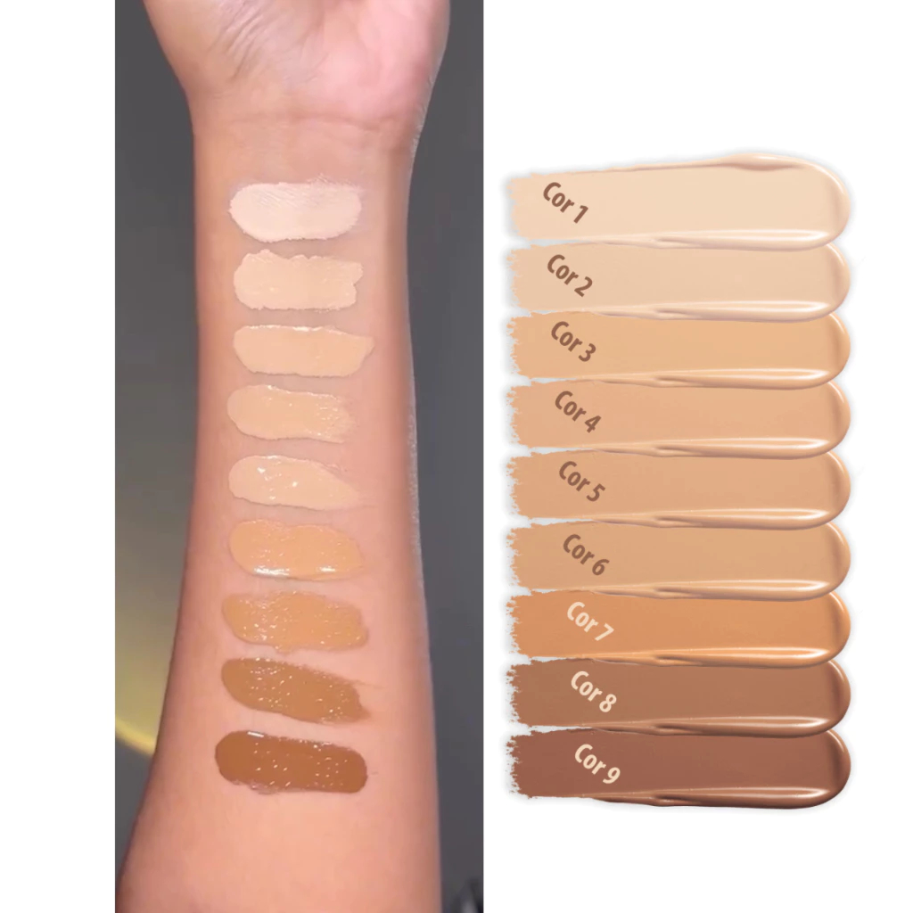 Base Líquida Matte Alta Cobertura 30ml -Lançamento Chérie